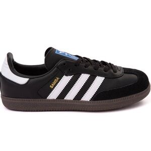 adidas Samba OG Athletic Shoe - Big Kid - Core Black / Cloud White size 4 kids